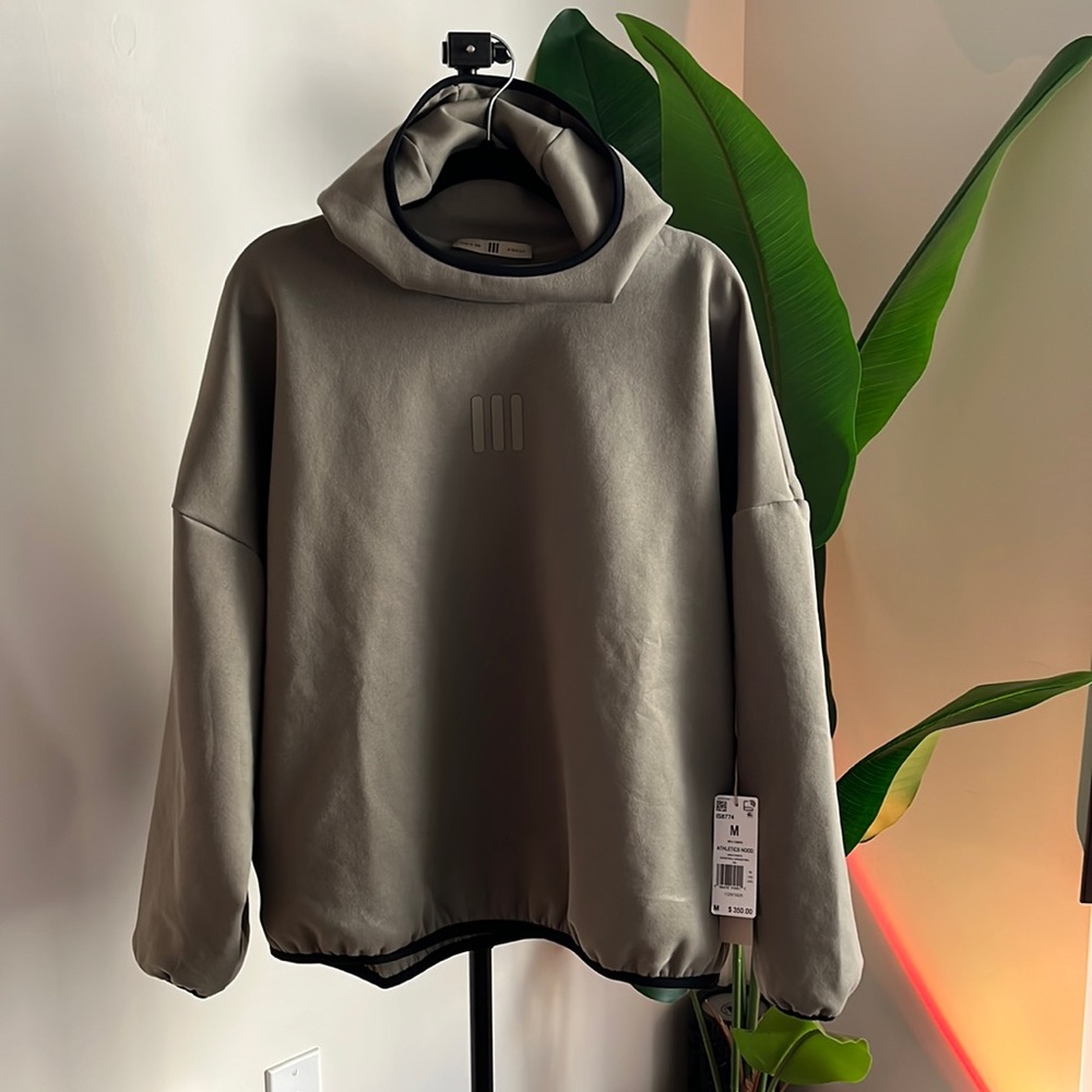 BRAND NEW MENS ADIDAS x FEAR OF GOD HOODIE— COLOR: Clay